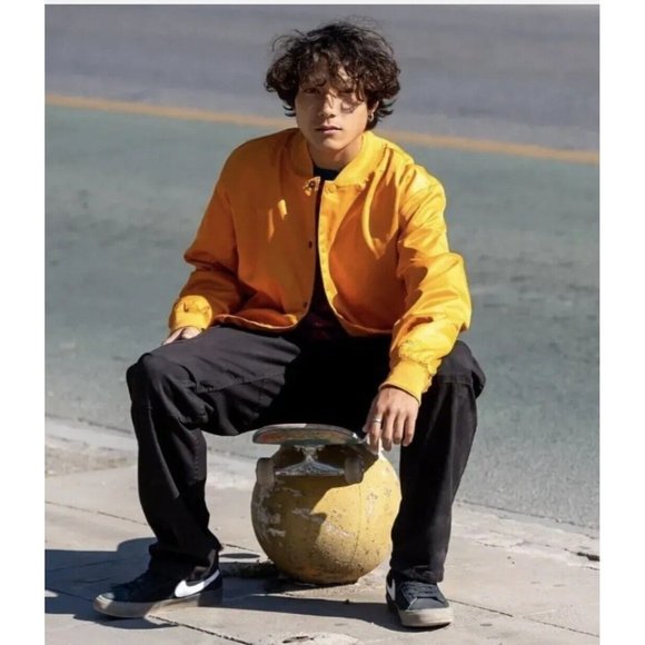 NIKE SB STORM FIT DNA OL SKATE JACKET SIZE L (DH2632 738) LIGHT CURRY $130 - Picture 1 of 10